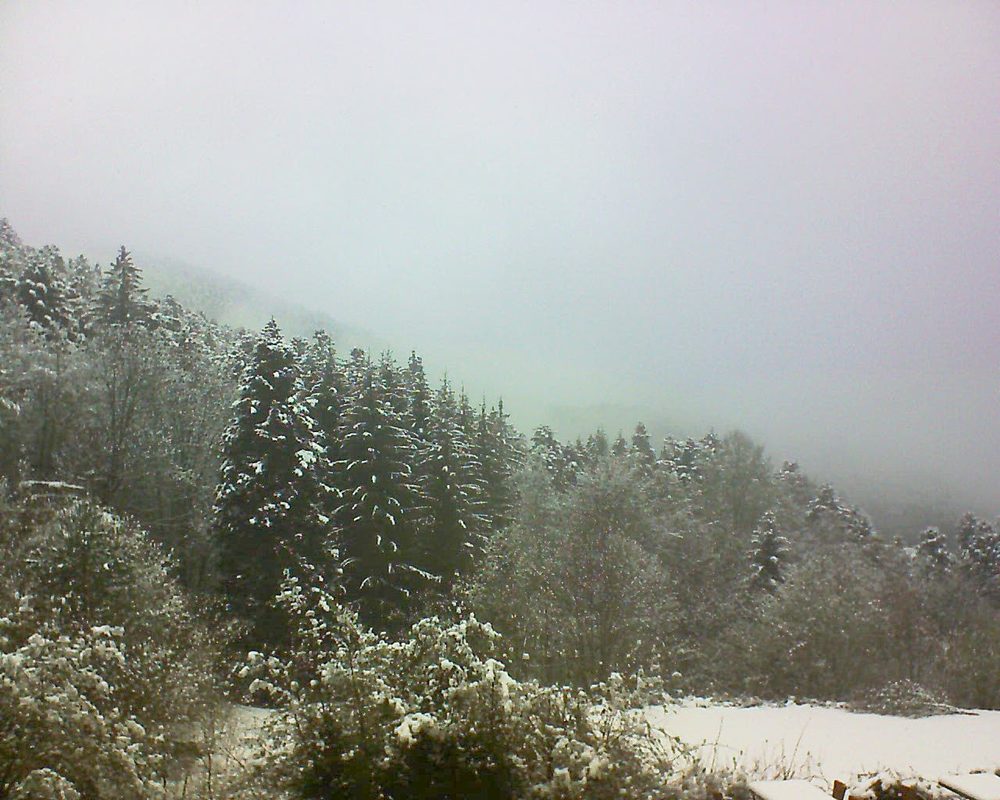Le petit ballon vu depuis le Domaine Langmatt à Murbach le 04.04.2019 à 14:30 Le petit ballon (Alsace, Vosges) le 04.04.2019 à 14:30