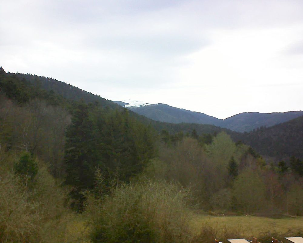 Le petit ballon vu depuis le Domaine Langmatt à Murbach le 07.04.2019 à 08:00 Le petit ballon (Alsace, Vosges) le 07.04.2019 à 08:00