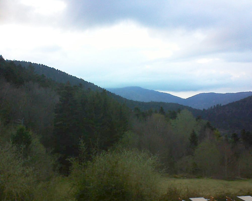 Le petit ballon vu depuis le Domaine Langmatt à Murbach le 08.04.2019 à 19:45 Le petit ballon (Alsace, Vosges) le 08.04.2019 à 19:45