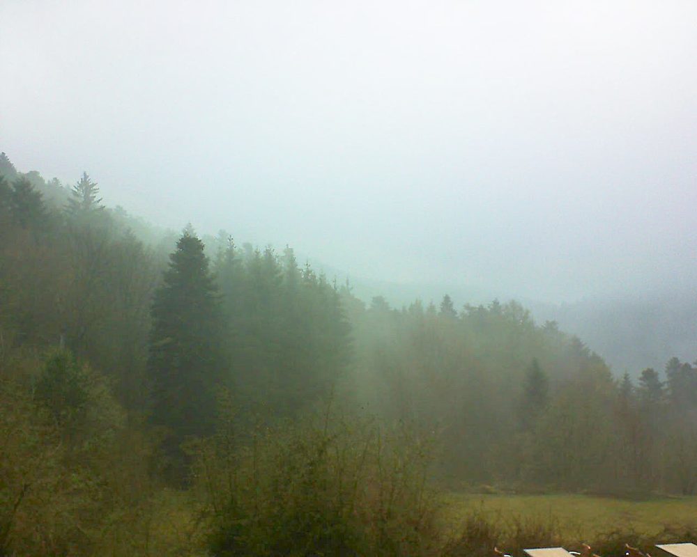 Le petit ballon vu depuis le Domaine Langmatt à Murbach le 10.04.2019 à 17:30 Le petit ballon (Alsace, Vosges) le 10.04.2019 à 17:30