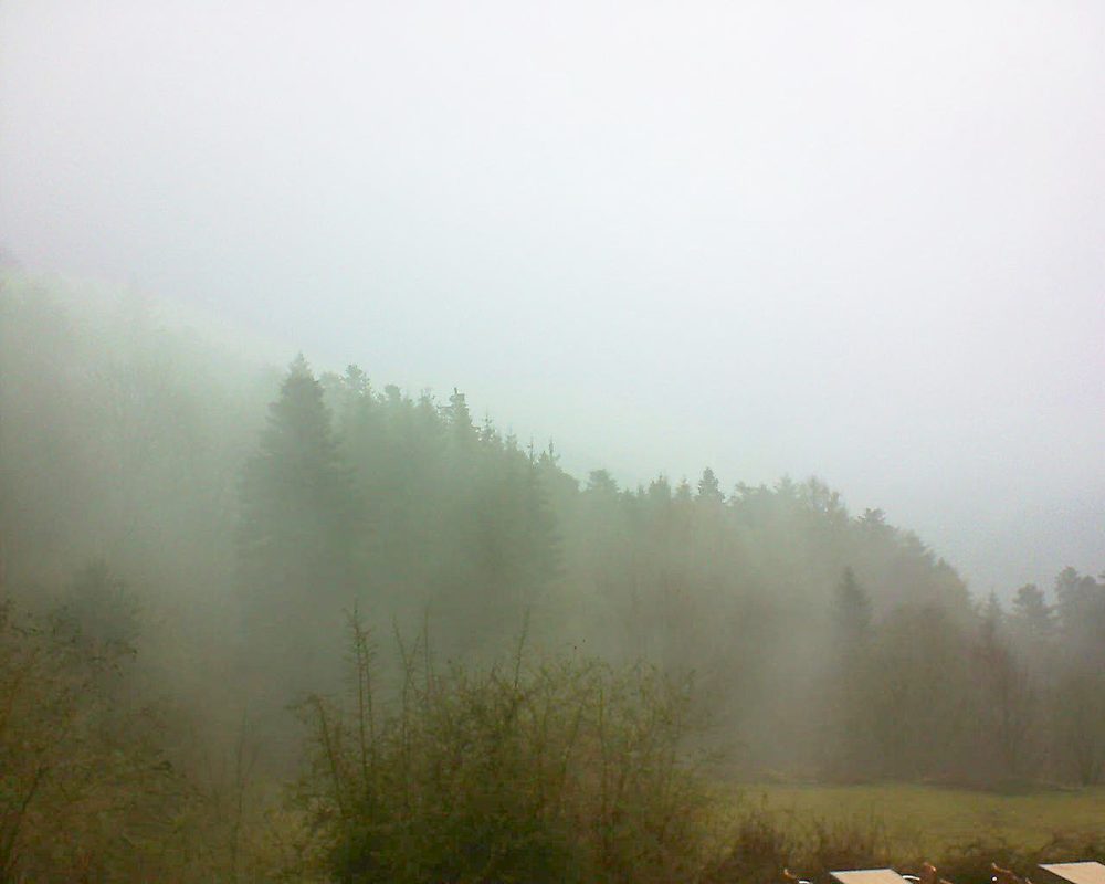 Le petit ballon vu depuis le Domaine Langmatt à Murbach le 10.04.2019 à 18:00 Le petit ballon (Alsace, Vosges) le 10.04.2019 à 18:00