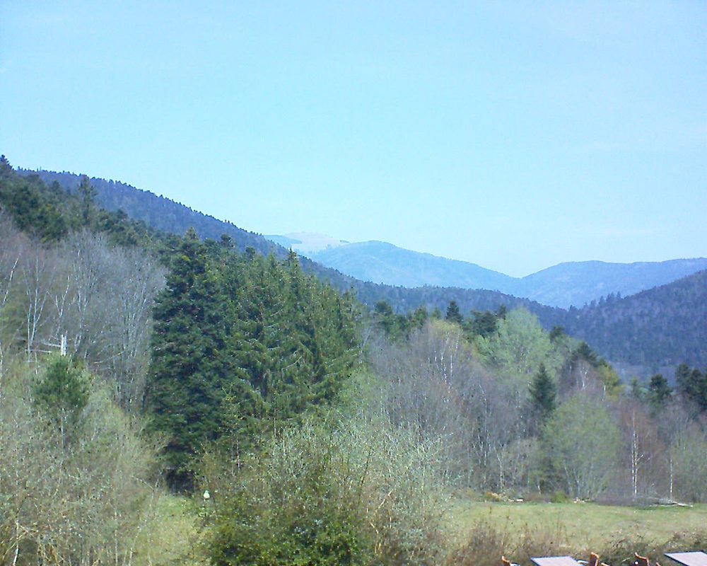 Le petit ballon vu depuis le Domaine Langmatt à Murbach le 11.04.2019 à 12:30 Le petit ballon (Alsace, Vosges) le 11.04.2019 à 12:30