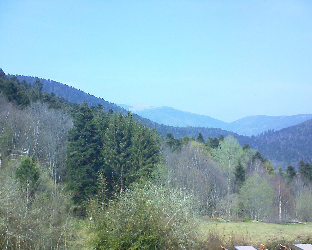 Le petit ballon vu depuis le Domaine Langmatt à Murbach le 11.04.2019 à 14:30 Le petit ballon (Alsace, Vosges) le 11.04.2019 à 14:30