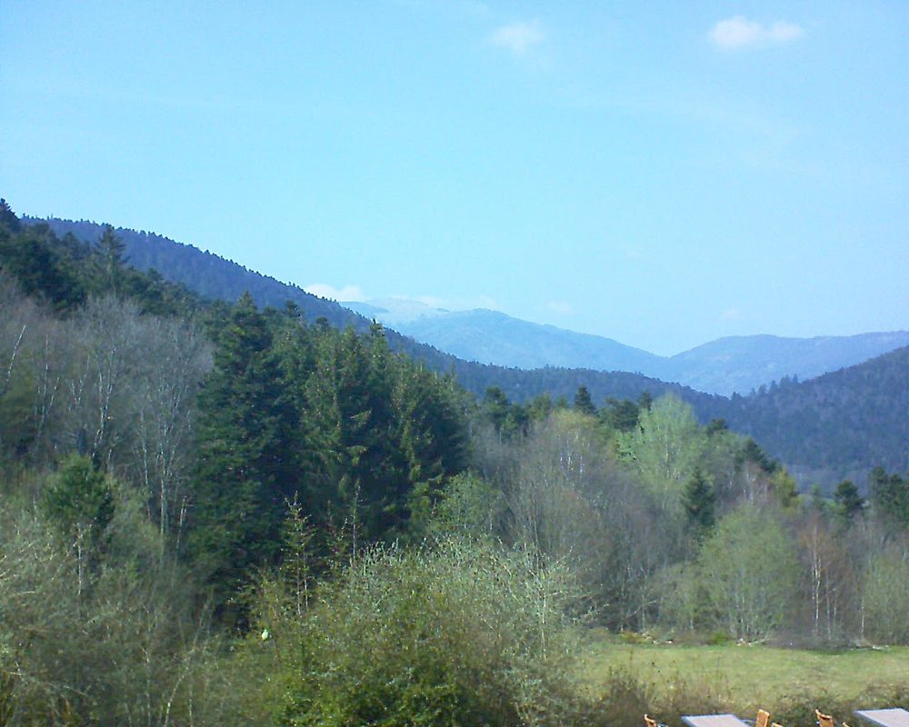 Le petit ballon vu depuis le Domaine Langmatt à Murbach le 11.04.2019 à 16:00 Le petit ballon (Alsace, Vosges) le 11.04.2019 à 16:00