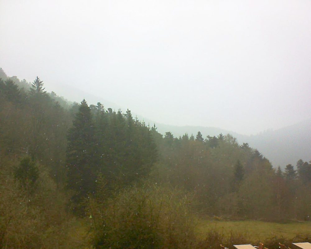 Le petit ballon vu depuis le Domaine Langmatt à Murbach le 14.04.2019 à 15:15 Le petit ballon (Alsace, Vosges) le 14.04.2019 à 15:15