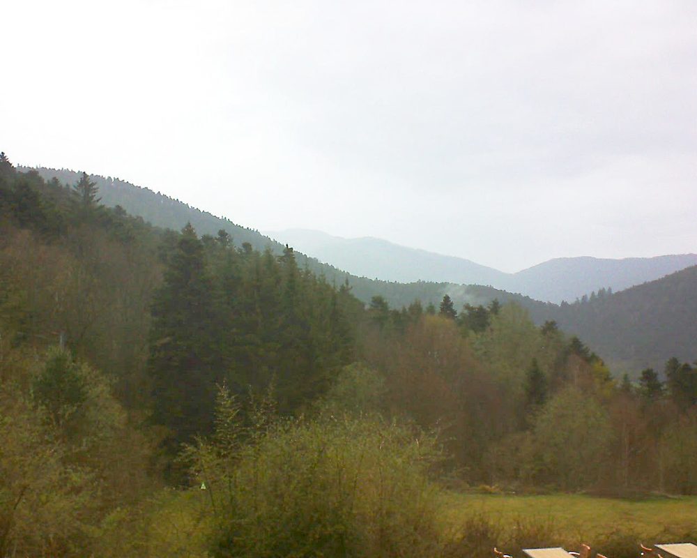 Le petit ballon vu depuis le Domaine Langmatt à Murbach le 16.04.2019 à 18:00 Le petit ballon (Alsace, Vosges) le 16.04.2019 à 18:00