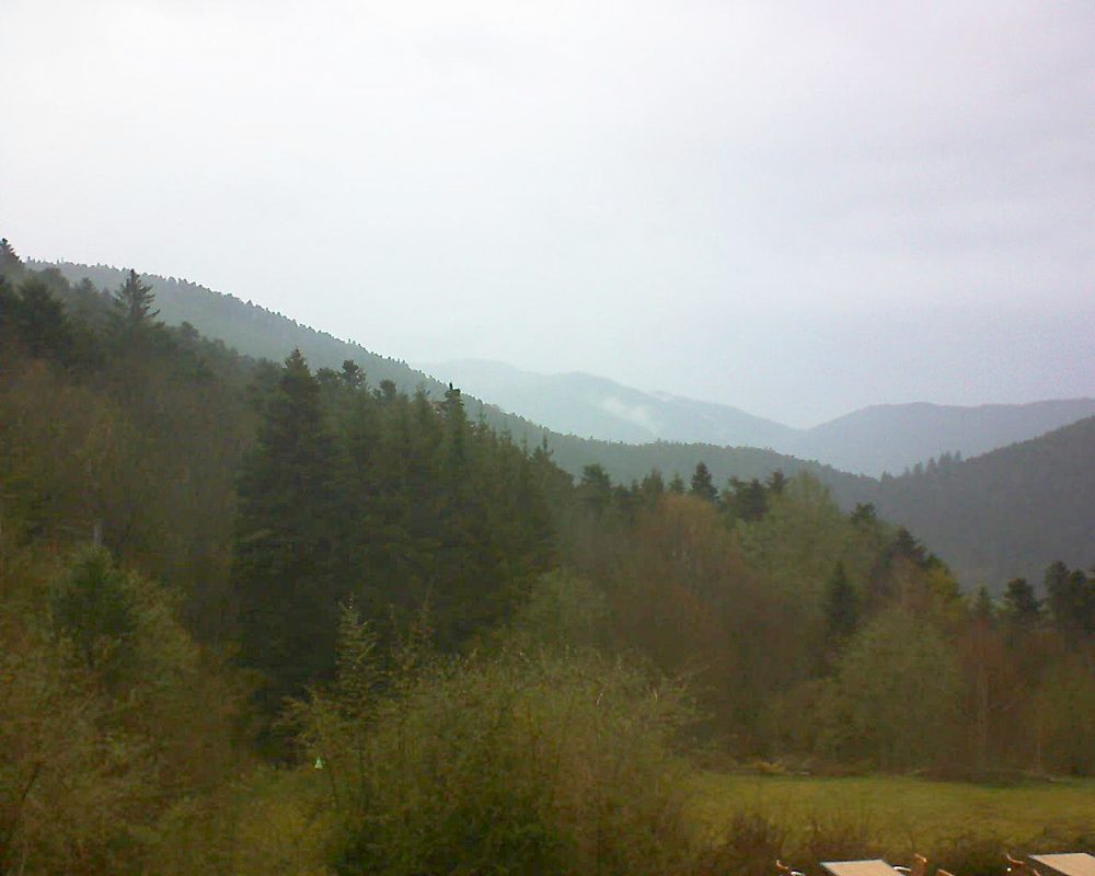 Le petit ballon vu depuis le Domaine Langmatt à Murbach le 16.04.2019 à 18:30 Le petit ballon (Alsace, Vosges) le 16.04.2019 à 18:30