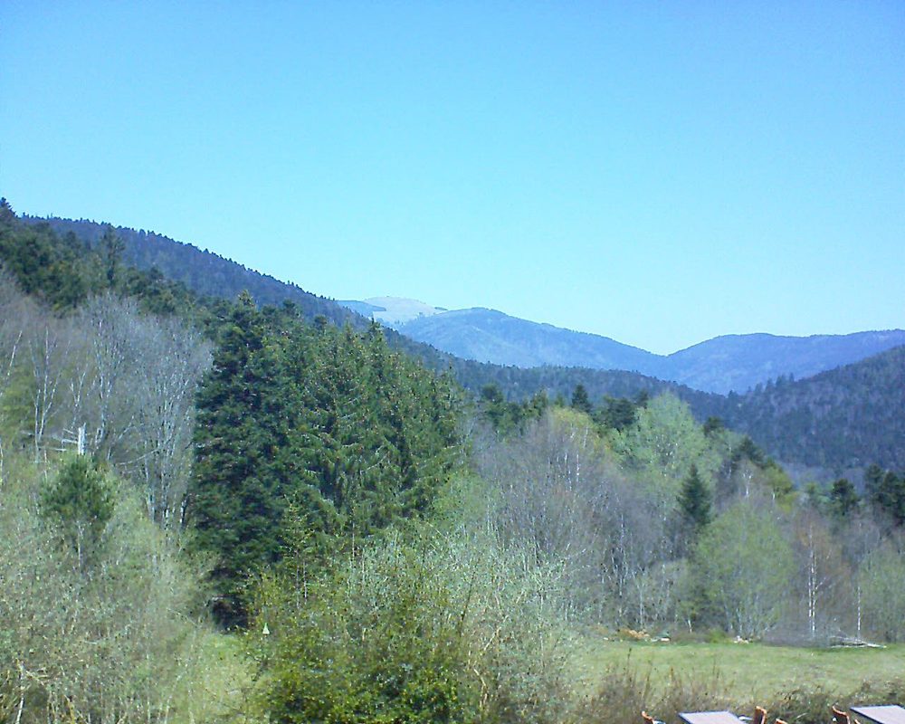 Le petit ballon vu depuis le Domaine Langmatt à Murbach le 18.04.2019 à 12:30 Le petit ballon (Alsace, Vosges) le 18.04.2019 à 12:30