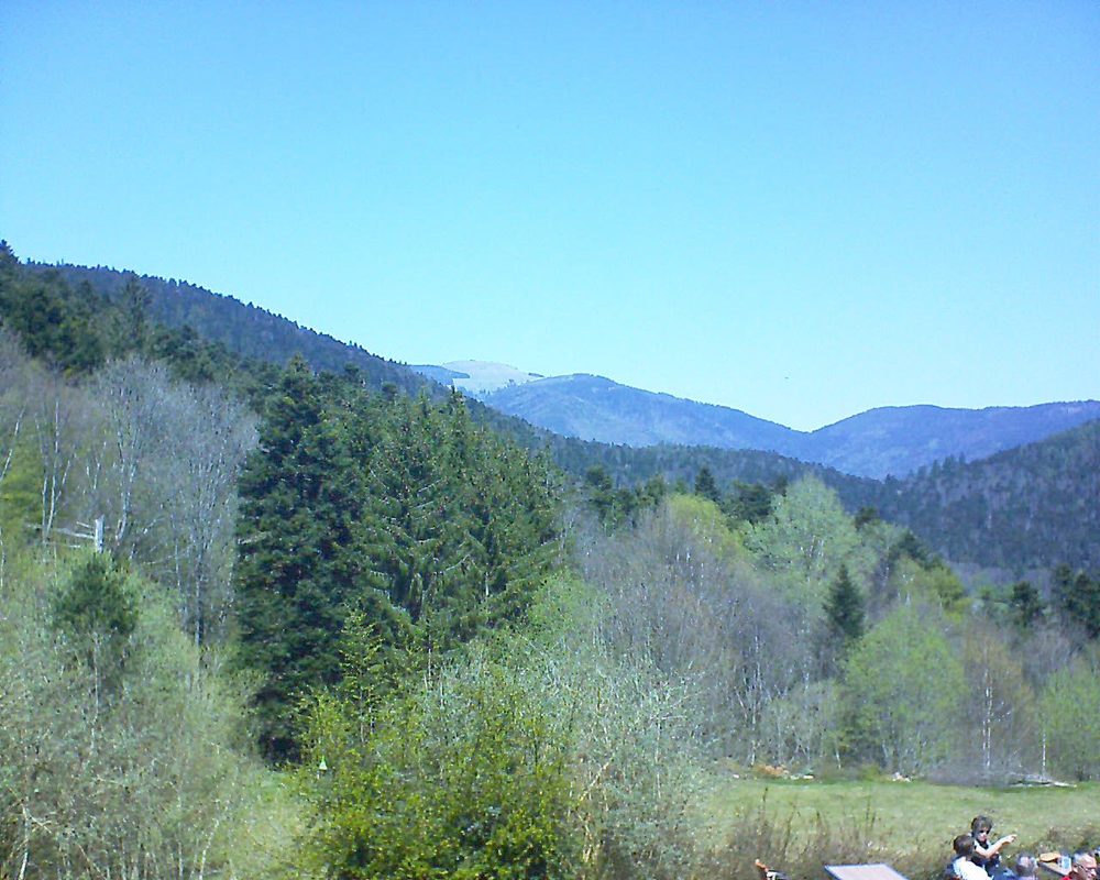 Le petit ballon vu depuis le Domaine Langmatt à Murbach le 20.04.2019 à 13:00 Le petit ballon (Alsace, Vosges) le 20.04.2019 à 13:00