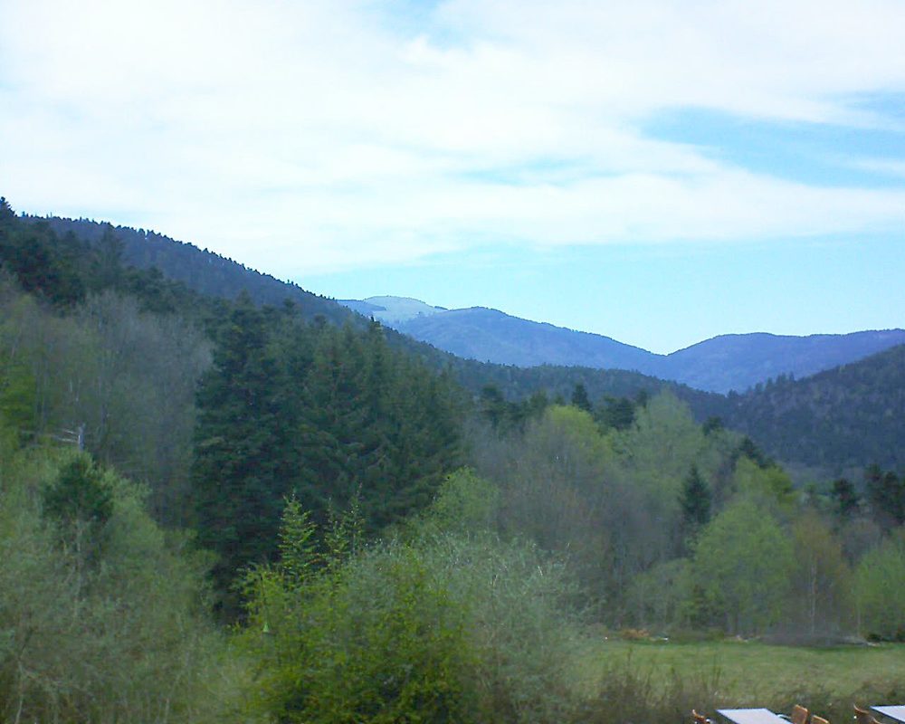Le petit ballon vu depuis le Domaine Langmatt à Murbach le 21.04.2019 à 14:00 Le petit ballon (Alsace, Vosges) le 21.04.2019 à 14:00