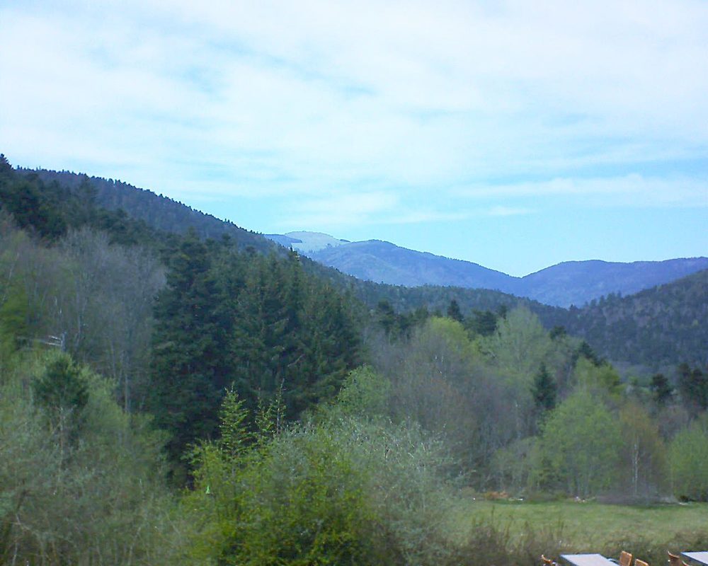 Le petit ballon vu depuis le Domaine Langmatt à Murbach le 21.04.2019 à 15:00 Le petit ballon (Alsace, Vosges) le 21.04.2019 à 15:00