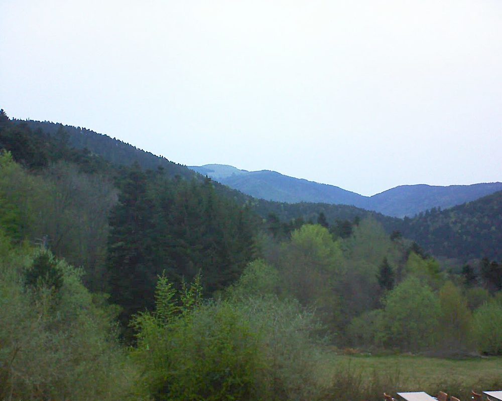 Le petit ballon vu depuis le Domaine Langmatt à Murbach le 23.04.2019 à 06:45 Le petit ballon (Alsace, Vosges) le 23.04.2019 à 06:45