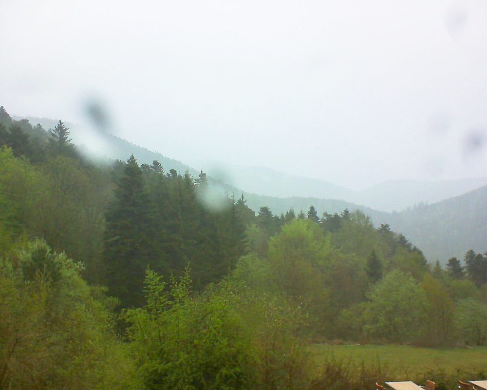 Le petit ballon vu depuis le Domaine Langmatt à Murbach le 24.04.2019 à 17:30 Le petit ballon (Alsace, Vosges) le 24.04.2019 à 17:30