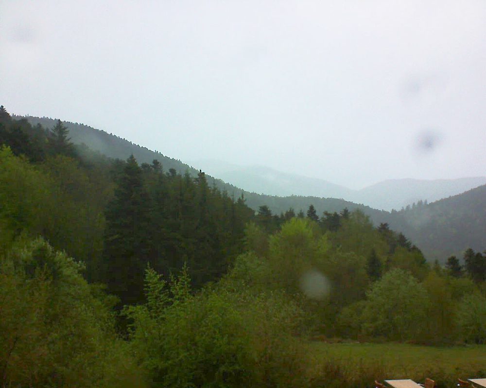 Le petit ballon vu depuis le Domaine Langmatt à Murbach le 24.04.2019 à 18:00 Le petit ballon (Alsace, Vosges) le 24.04.2019 à 18:00
