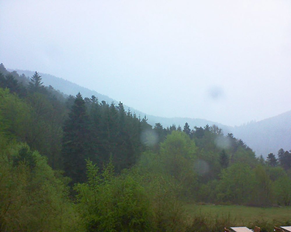 Le petit ballon vu depuis le Domaine Langmatt à Murbach le 24.04.2019 à 18:30 Le petit ballon (Alsace, Vosges) le 24.04.2019 à 18:30