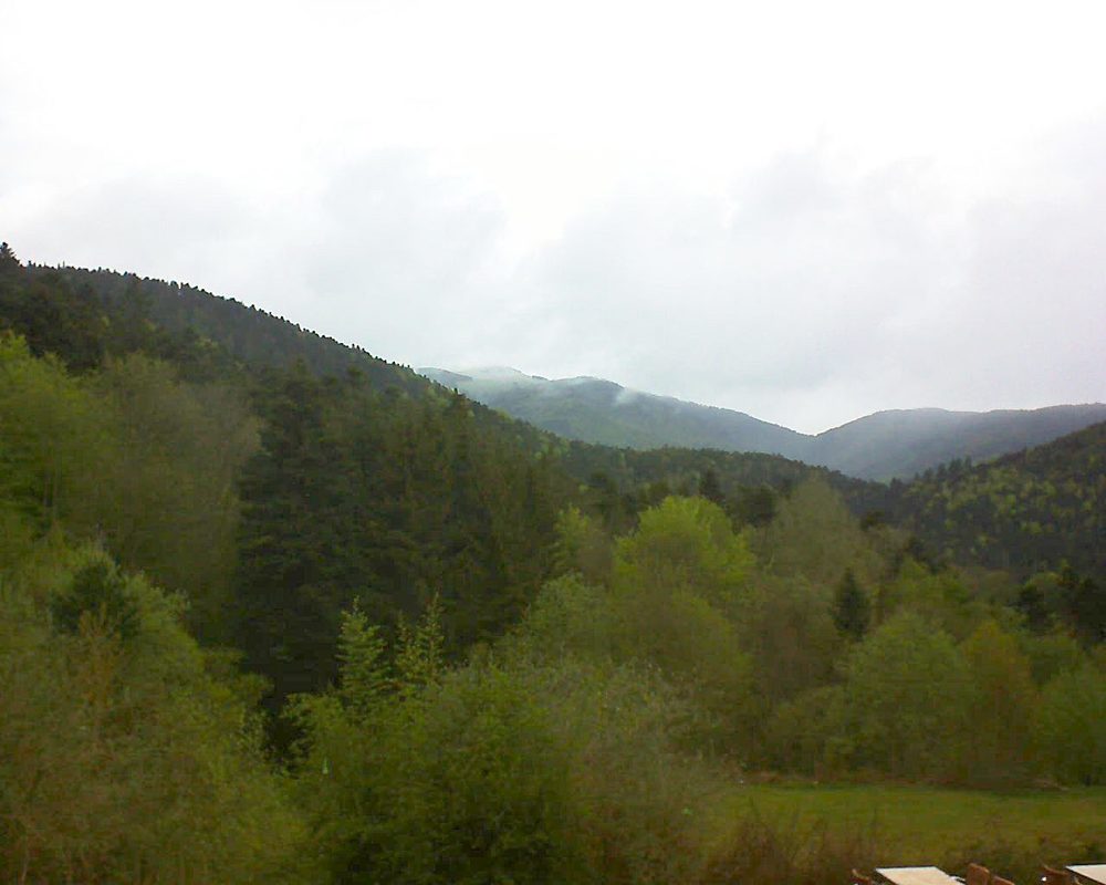Le petit ballon vu depuis le Domaine Langmatt à Murbach le 28.04.2019 à 11:00 Le petit ballon (Alsace, Vosges) le 28.04.2019 à 11:00