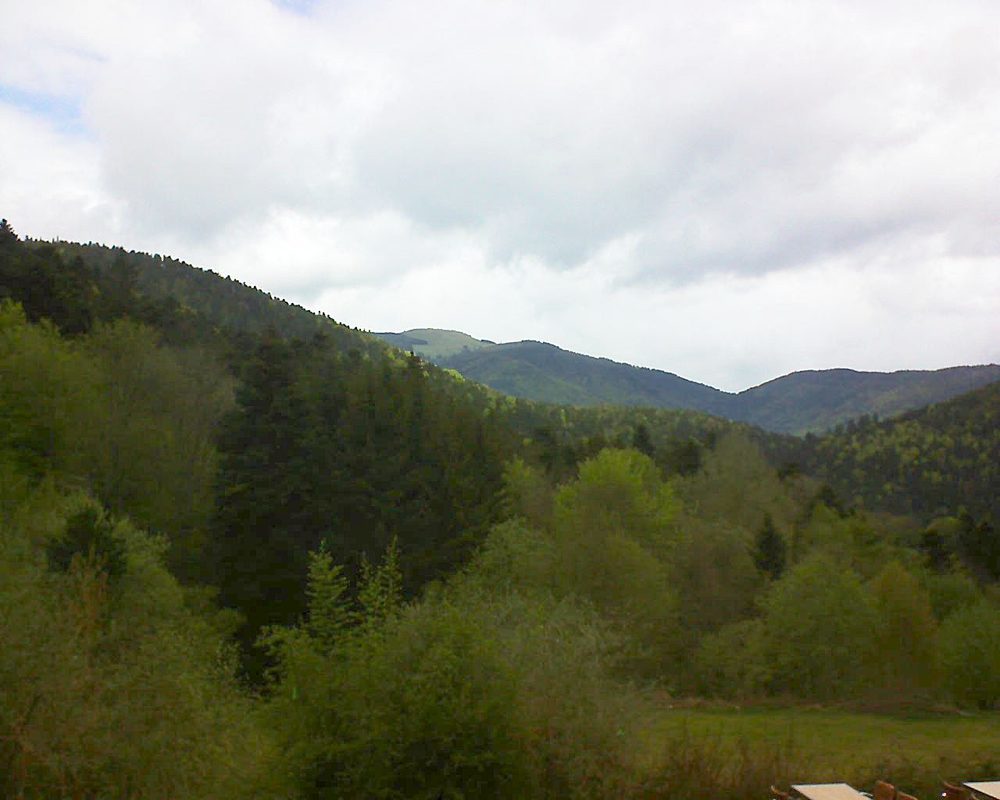 Le petit ballon vu depuis le Domaine Langmatt à Murbach le 28.04.2019 à 13:00 Le petit ballon (Alsace, Vosges) le 28.04.2019 à 13:00