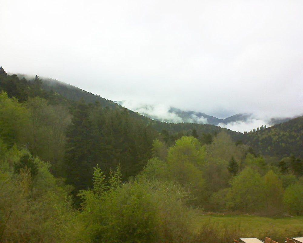 Le petit ballon vu depuis le Domaine Langmatt à Murbach le 28.04.2019 à 18:30 Le petit ballon (Alsace, Vosges) le 28.04.2019 à 18:30