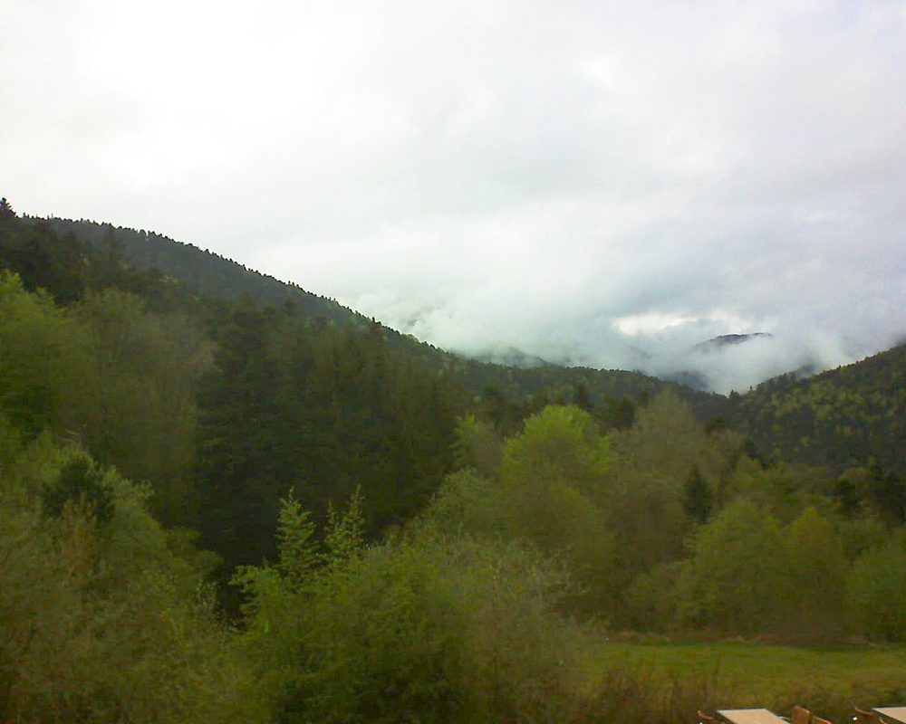 Le petit ballon vu depuis le Domaine Langmatt à Murbach le 28.04.2019 à 19:30 Le petit ballon (Alsace, Vosges) le 28.04.2019 à 19:30