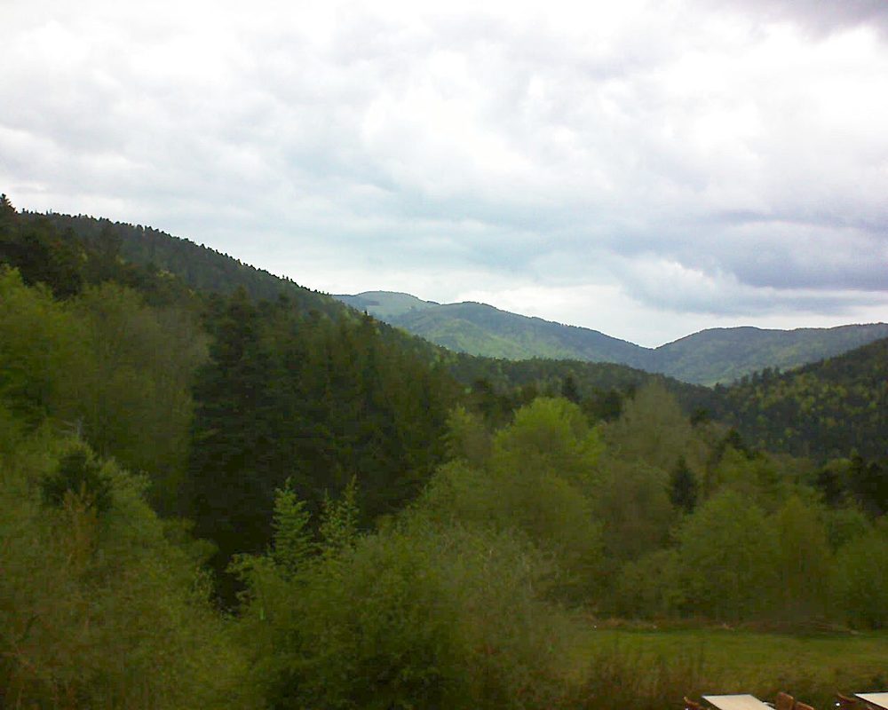 Le petit ballon vu depuis le Domaine Langmatt à Murbach le 29.04.2019 à 15:00 Le petit ballon (Alsace, Vosges) le 29.04.2019 à 15:00