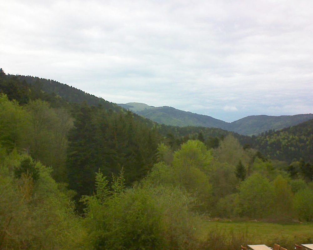 Le petit ballon vu depuis le Domaine Langmatt à Murbach le 29.04.2019 à 17:30 Le petit ballon (Alsace, Vosges) le 29.04.2019 à 17:30