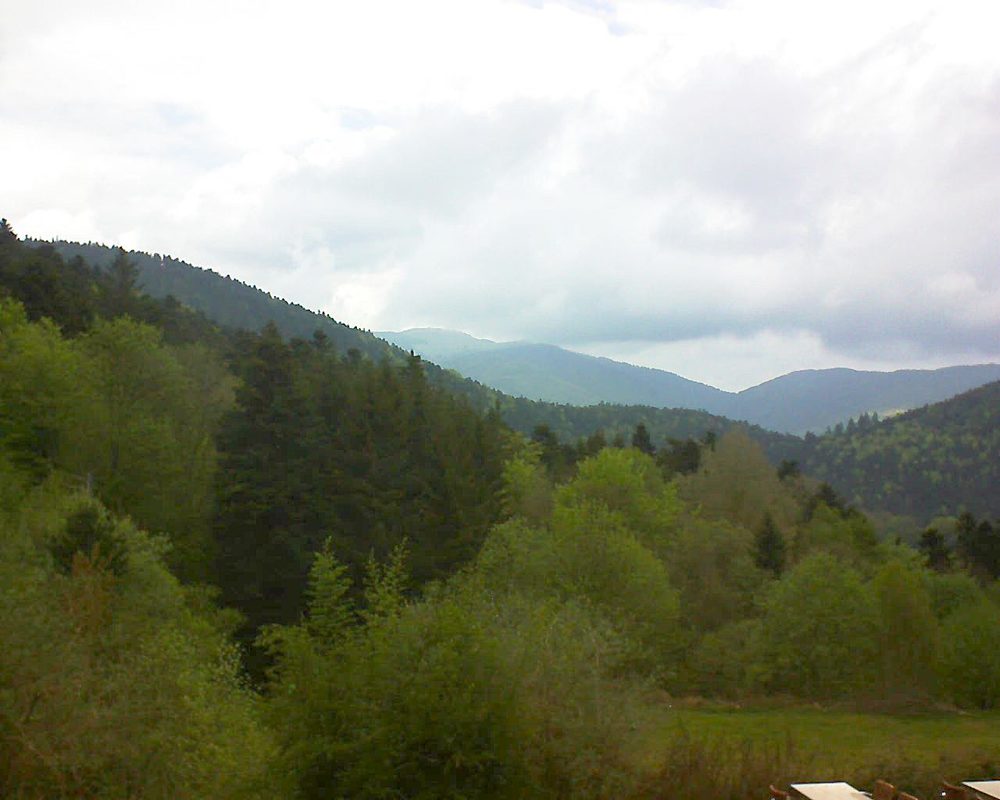 Le petit ballon vu depuis le Domaine Langmatt à Murbach le 03.05.2019 à 16:00 Le petit ballon (Alsace, Vosges) le 03.05.2019 à 16:00