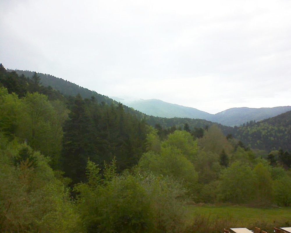 Le petit ballon vu depuis le Domaine Langmatt à Murbach le 05.05.2019 à 19:00 Le petit ballon (Alsace, Vosges) le 05.05.2019 à 19:00