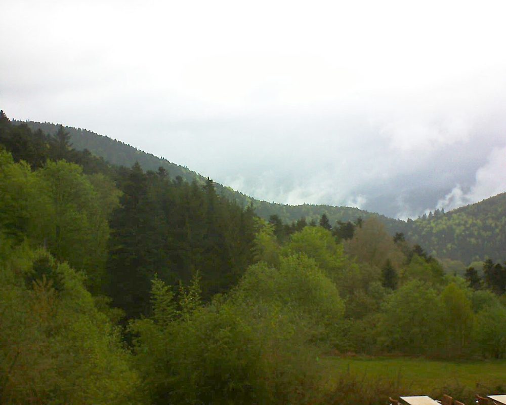 Le petit ballon vu depuis le Domaine Langmatt à Murbach le 08.05.2019 à 12:00 Le petit ballon (Alsace, Vosges) le 08.05.2019 à 12:00