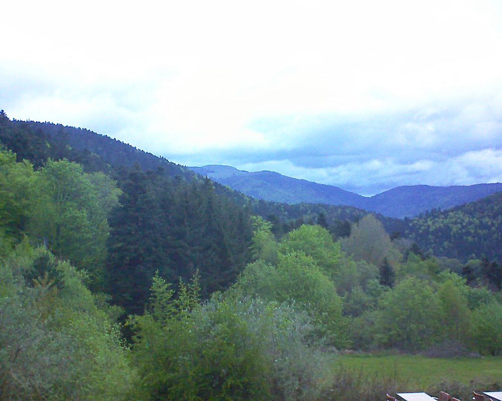 Le petit ballon vu depuis le Domaine Langmatt à Murbach le 11.05.2019 à 06:15 Le petit ballon (Alsace, Vosges) le 11.05.2019 à 06:15