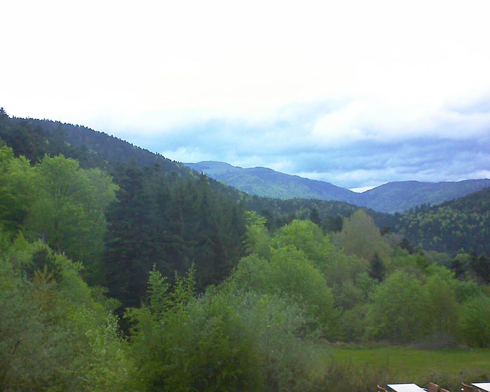 Le petit ballon vu depuis le Domaine Langmatt à Murbach le 11.05.2019 à 06:45 Le petit ballon (Alsace, Vosges) le 11.05.2019 à 06:45