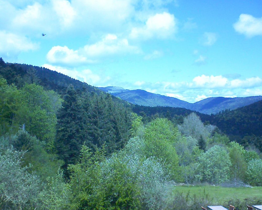 Le petit ballon vu depuis le Domaine Langmatt à Murbach le 11.05.2019 à 12:15 Le petit ballon (Alsace, Vosges) le 11.05.2019 à 12:15