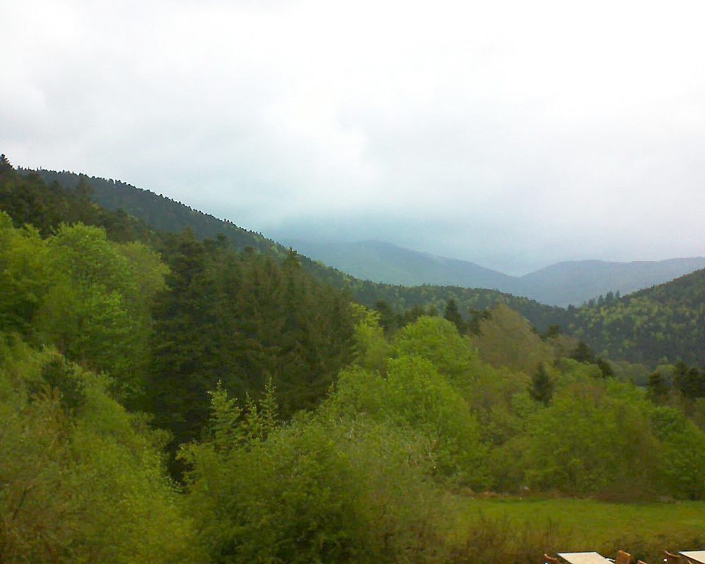 Le petit ballon vu depuis le Domaine Langmatt à Murbach le 11.05.2019 à 19:30 Le petit ballon (Alsace, Vosges) le 11.05.2019 à 19:30