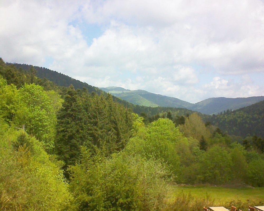 Le petit ballon vu depuis le Domaine Langmatt à Murbach le 12.05.2019 à 12:00 Le petit ballon (Alsace, Vosges) le 12.05.2019 à 12:00