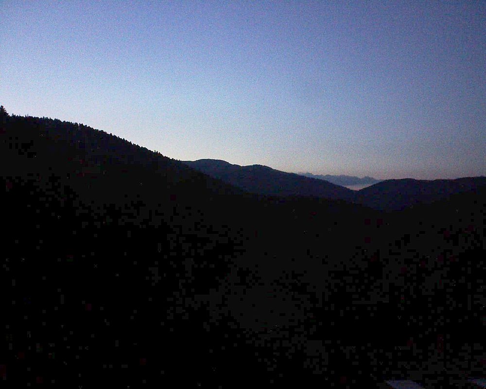 Le petit ballon vu depuis le Domaine Langmatt à Murbach le 12.05.2019 à 21:30 Le petit ballon (Alsace, Vosges) le 12.05.2019 à 21:30