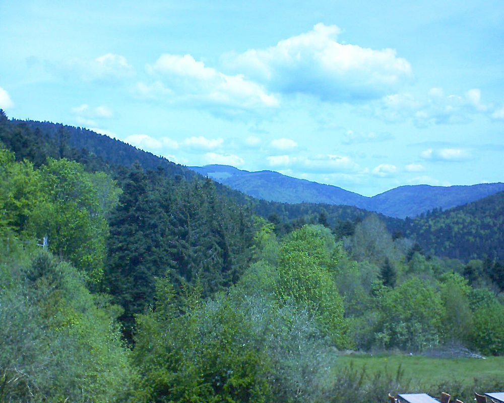 Le petit ballon vu depuis le Domaine Langmatt à Murbach le 13.05.2019 à 12:00 Le petit ballon (Alsace, Vosges) le 13.05.2019 à 12:00