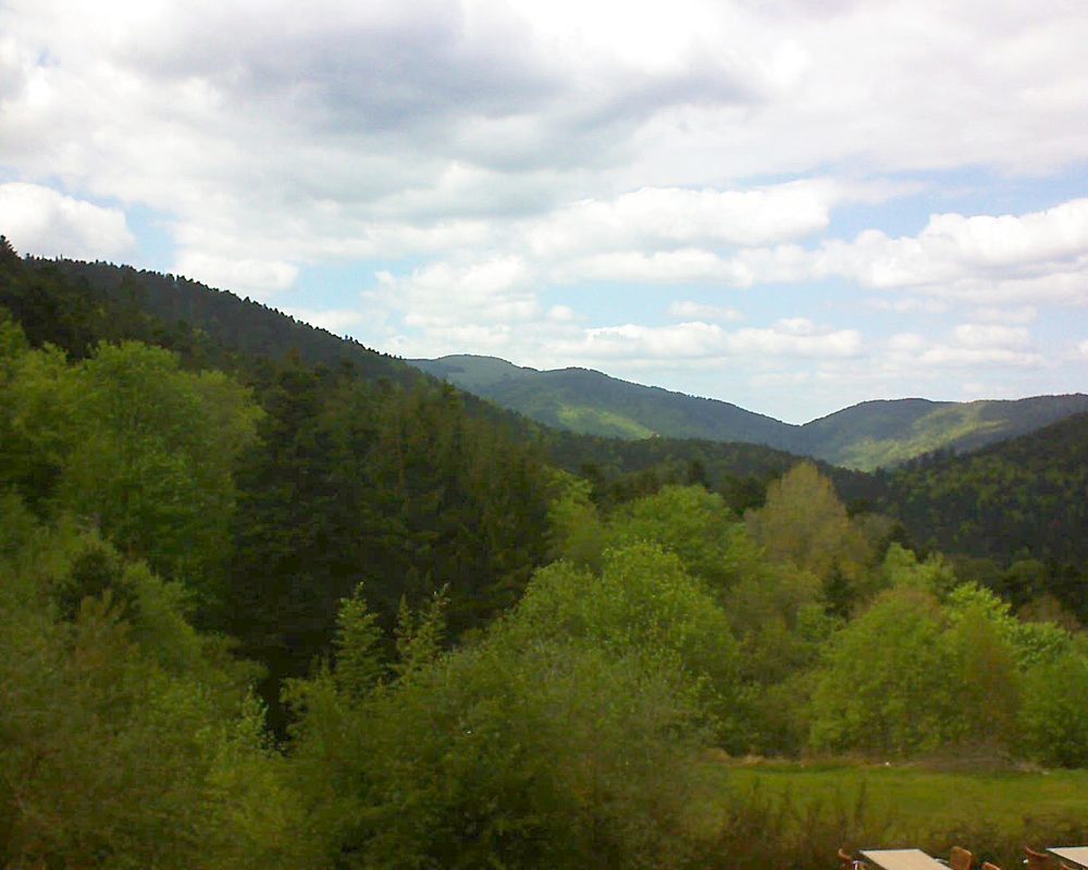Le petit ballon vu depuis le Domaine Langmatt à Murbach le 13.05.2019 à 15:45 Le petit ballon (Alsace, Vosges) le 13.05.2019 à 15:45