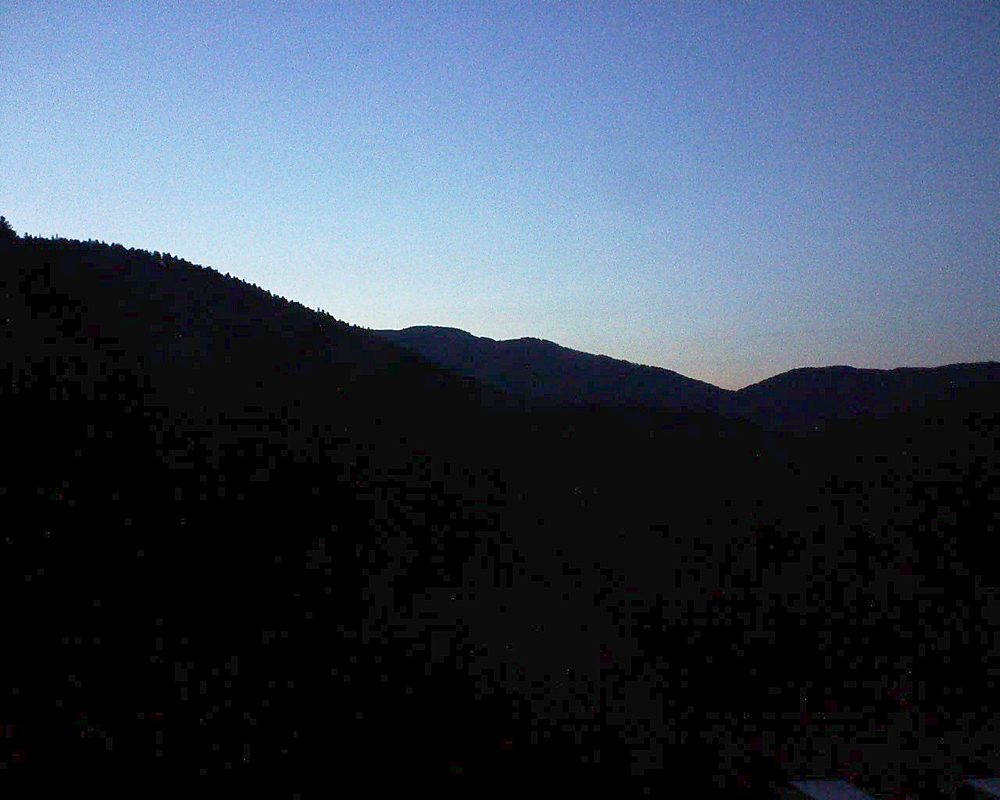 Le petit ballon vu depuis le Domaine Langmatt à Murbach le 13.05.2019 à 21:30 Le petit ballon (Alsace, Vosges) le 13.05.2019 à 21:30