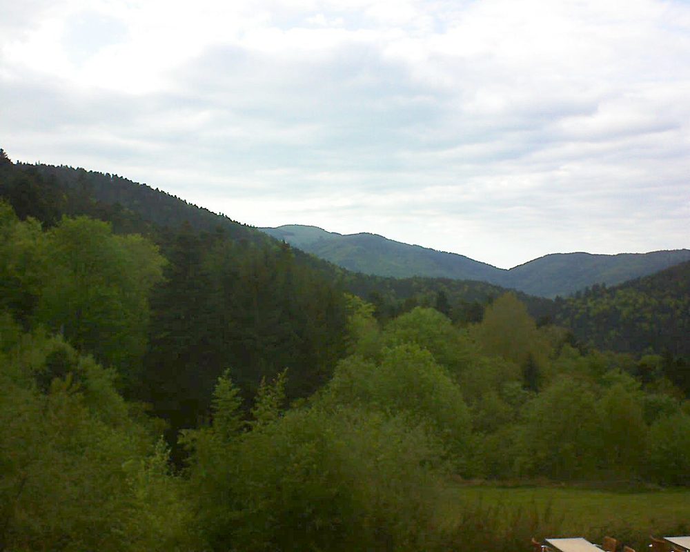 Le petit ballon vu depuis le Domaine Langmatt à Murbach le 15.05.2019 à 19:00 Le petit ballon (Alsace, Vosges) le 15.05.2019 à 19:00