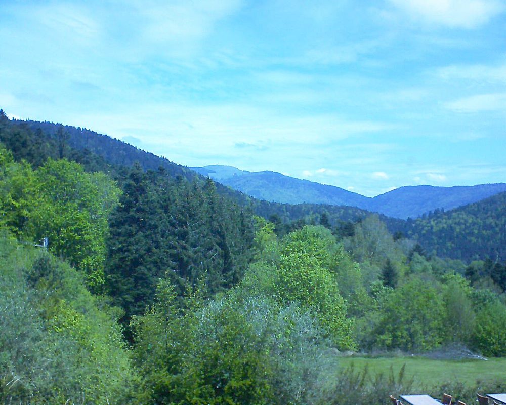 Le petit ballon vu depuis le Domaine Langmatt à Murbach le 16.05.2019 à 12:00 Le petit ballon (Alsace, Vosges) le 16.05.2019 à 12:00