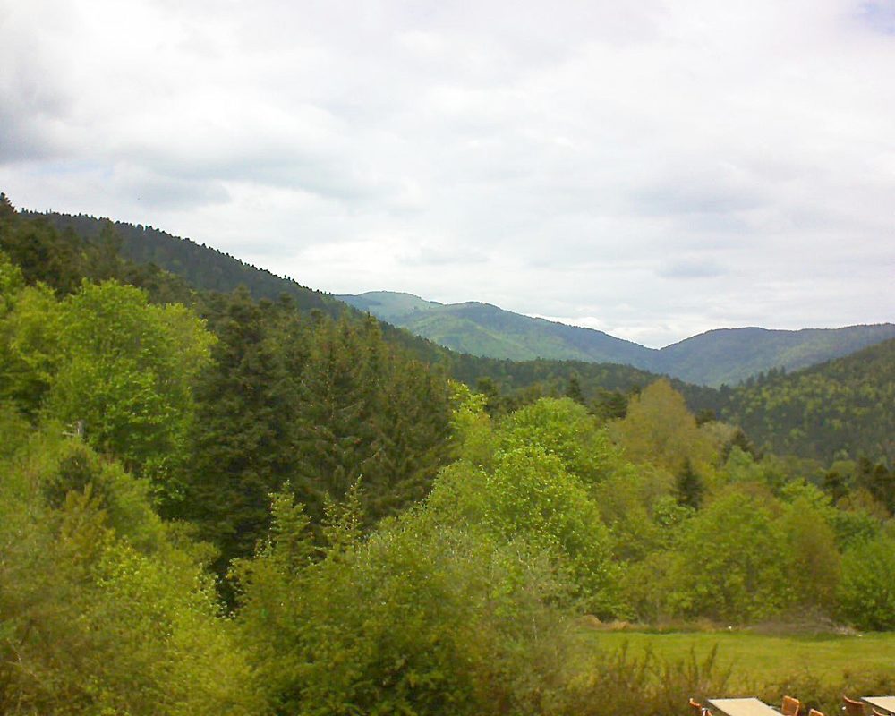Le petit ballon vu depuis le Domaine Langmatt à Murbach le 16.05.2019 à 13:45 Le petit ballon (Alsace, Vosges) le 16.05.2019 à 13:45