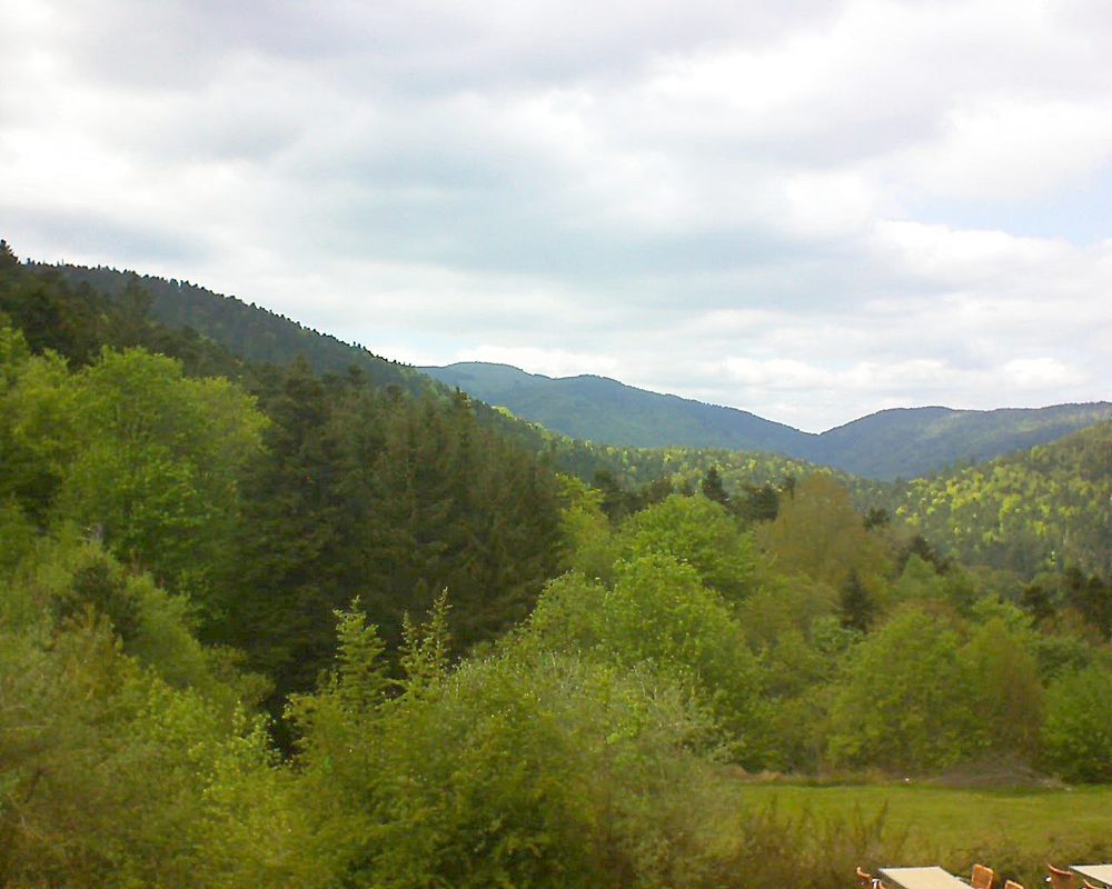 Le petit ballon vu depuis le Domaine Langmatt à Murbach le 16.05.2019 à 15:30 Le petit ballon (Alsace, Vosges) le 16.05.2019 à 15:30
