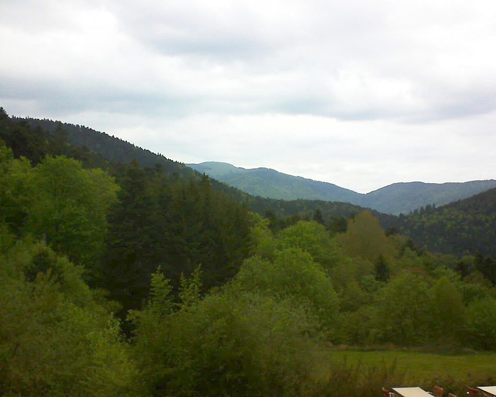 Le petit ballon vu depuis le Domaine Langmatt à Murbach le 16.05.2019 à 18:15 Le petit ballon (Alsace, Vosges) le 16.05.2019 à 18:15