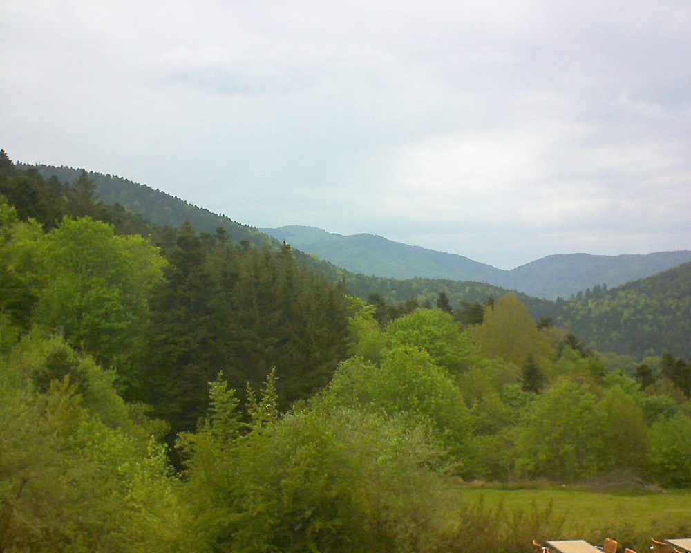 Le petit ballon vu depuis le Domaine Langmatt à Murbach le 17.05.2019 à 15:30 Le petit ballon (Alsace, Vosges) le 17.05.2019 à 15:30