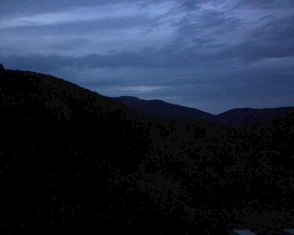 Le petit ballon vu depuis le Domaine Langmatt à Murbach le 17.05.2019 à 21:30 Le petit ballon (Alsace, Vosges) le 17.05.2019 à 21:30