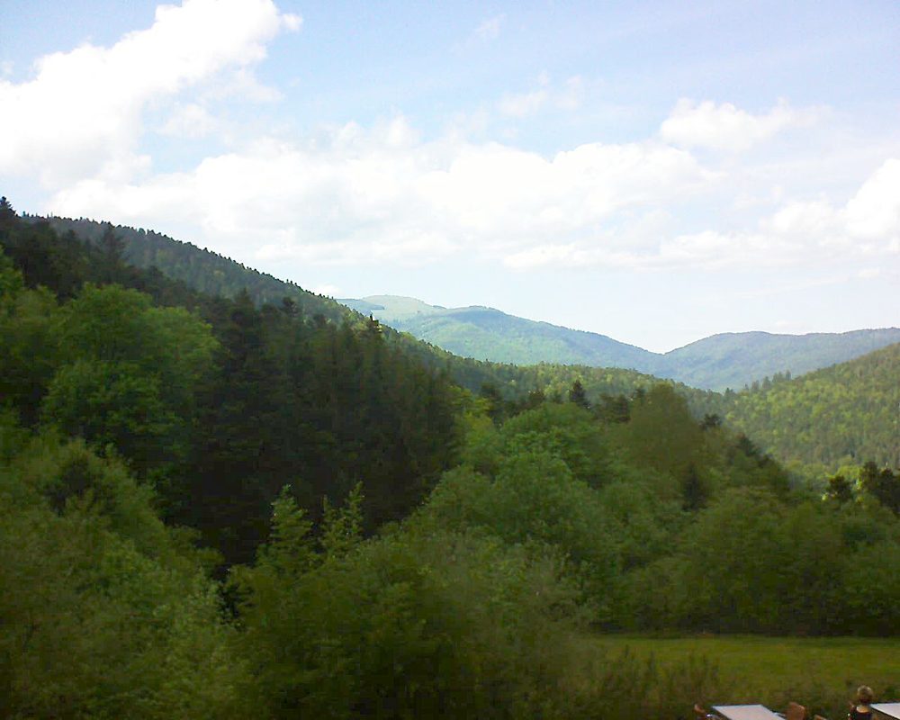 Le petit ballon vu depuis le Domaine Langmatt à Murbach le 22.05.2019 à 16:00 Le petit ballon (Alsace, Vosges) le 22.05.2019 à 16:00