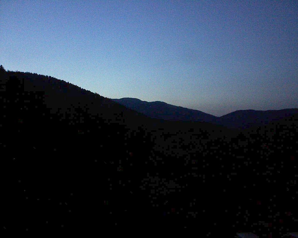 Le petit ballon vu depuis le Domaine Langmatt à Murbach le 22.05.2019 à 21:45 Le petit ballon (Alsace, Vosges) le 22.05.2019 à 21:45