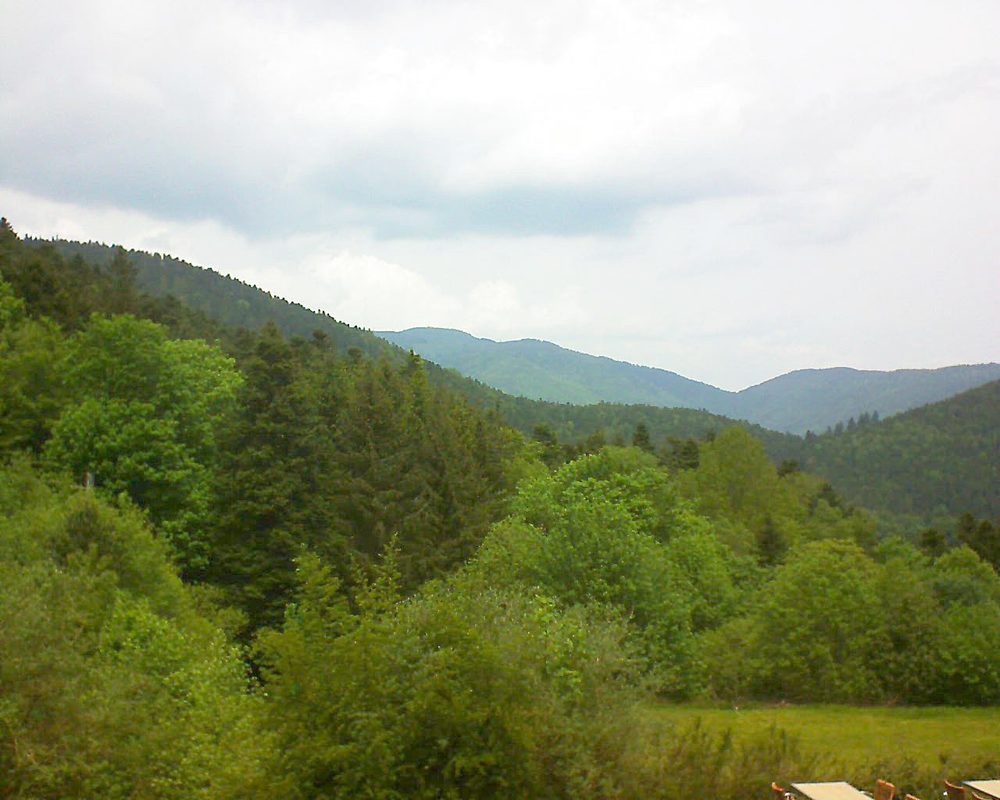 Le petit ballon vu depuis le Domaine Langmatt à Murbach le 24.05.2019 à 13:00 Le petit ballon (Alsace, Vosges) le 24.05.2019 à 13:00