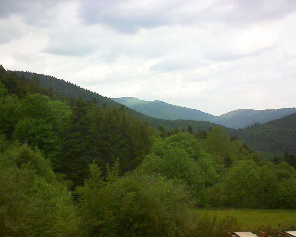Le petit ballon vu depuis le Domaine Langmatt à Murbach le 24.05.2019 à 14:30 Le petit ballon (Alsace, Vosges) le 24.05.2019 à 14:30