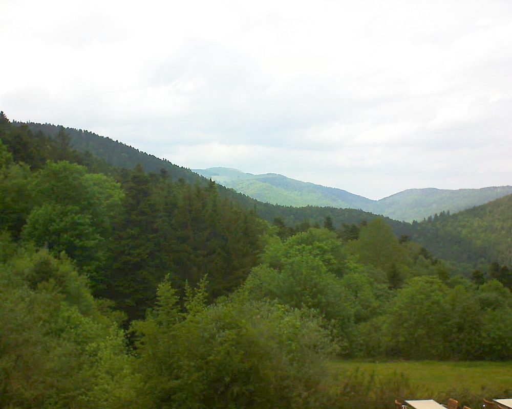 Le petit ballon vu depuis le Domaine Langmatt à Murbach le 24.05.2019 à 15:30 Le petit ballon (Alsace, Vosges) le 24.05.2019 à 15:30