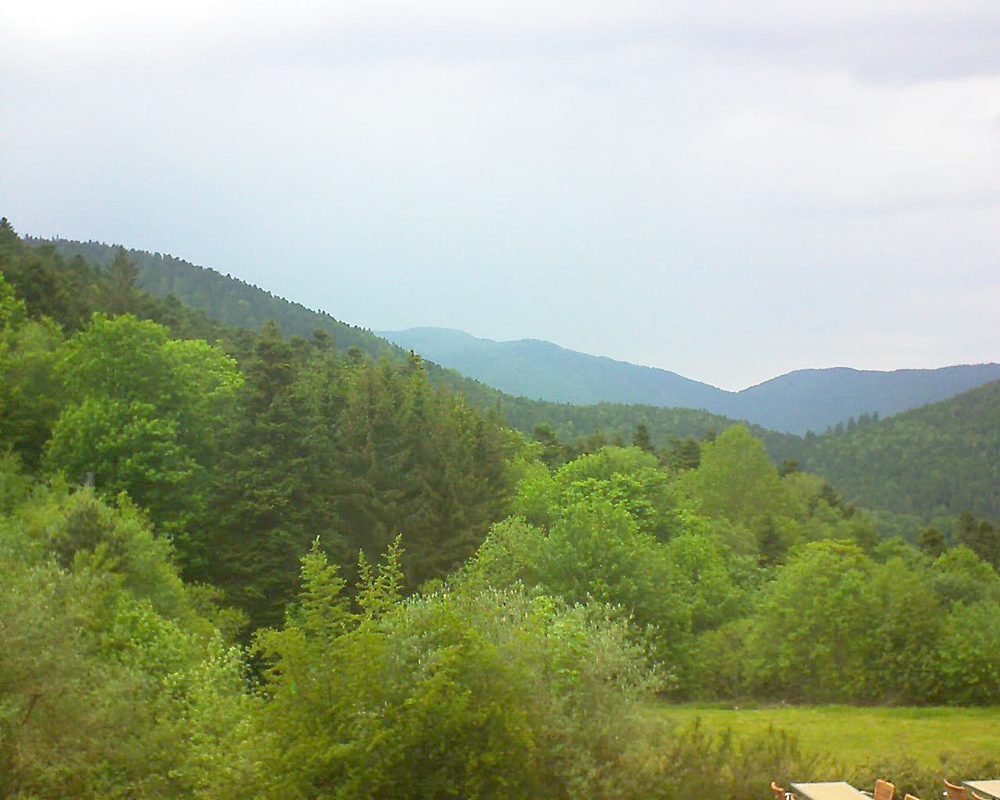 Le petit ballon vu depuis le Domaine Langmatt à Murbach le 24.05.2019 à 17:45 Le petit ballon (Alsace, Vosges) le 24.05.2019 à 17:45